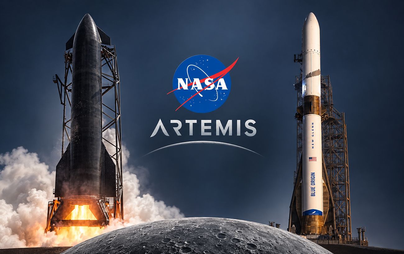 Лунная гонка: Маск и Безос против NASA. Новый план высадки астронавтов утвержден.
